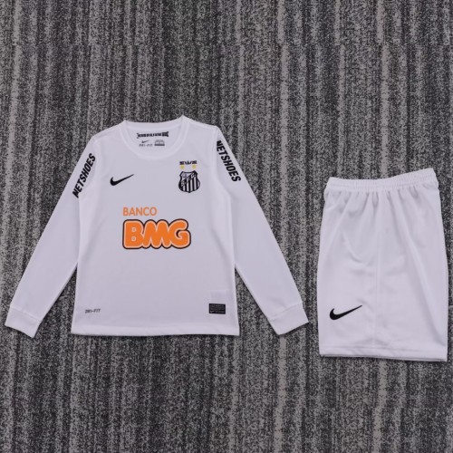 Kids Santos 2012 Home Long Sleeve Retro Kit