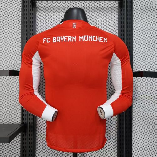 Player Version Bayern Munich 25/26 Home Long Sleeve Authentic Jersey