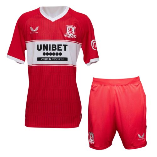 Middlesbrough 25/26 Home Jersey and Short Kit
