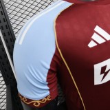 Player Version Aston Villa 25/26 Home Authentic Jersey