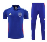 Spain 25/26 Polo and Pants Set Blue