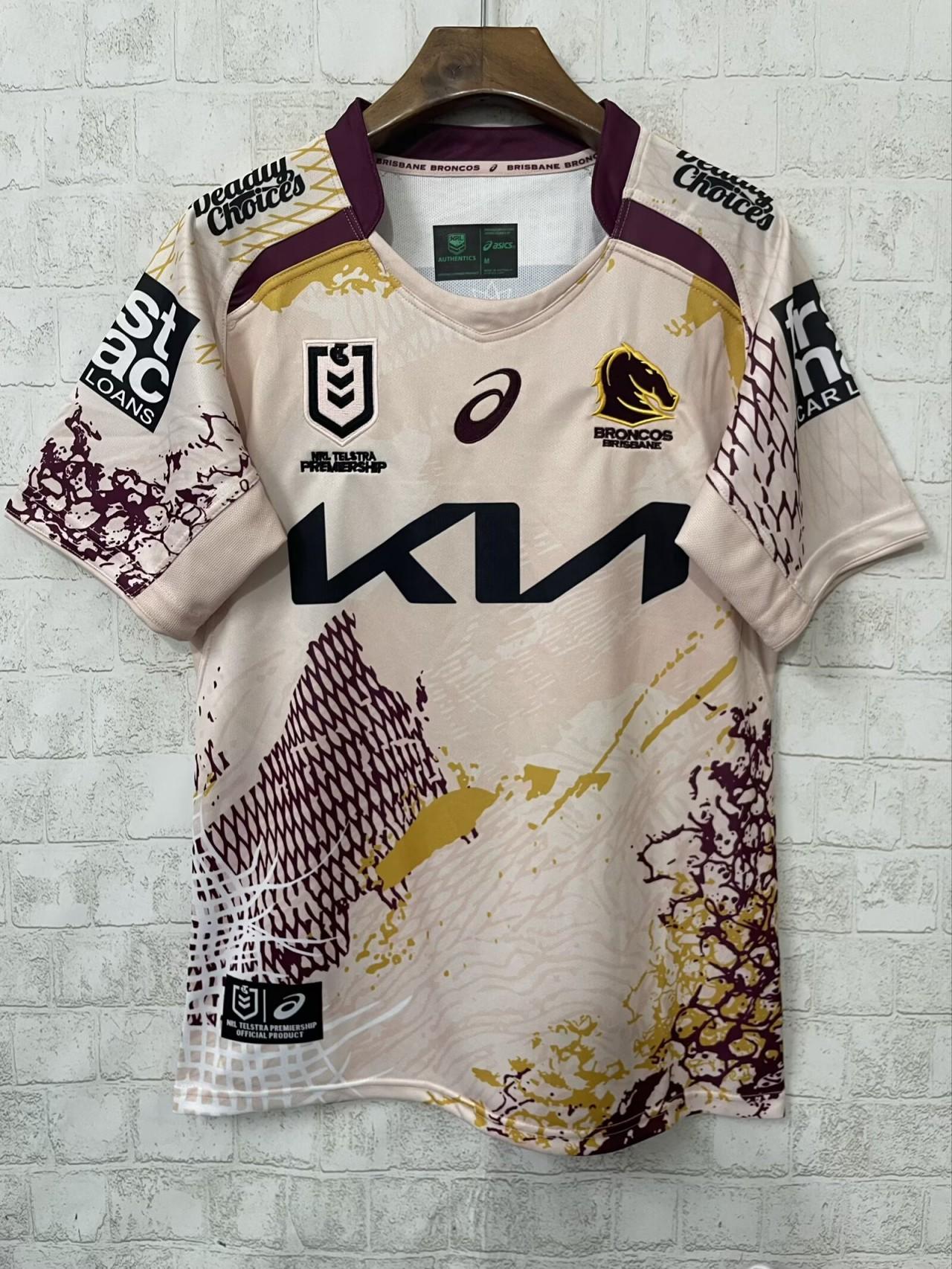 【海外Ｌサイズ】NRL ブリスベン・ブロンコス 2025インディジェナスジャージ 海外Lサイズ】NRL ブリスベン・ブロンコス 2025インディ