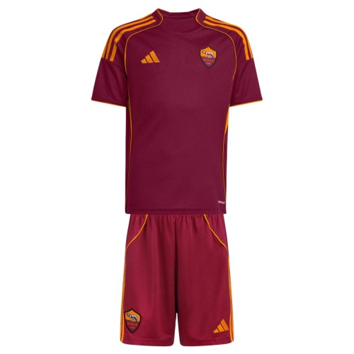 Kids AS Roma 25/26 Home Jersey and Short Kit