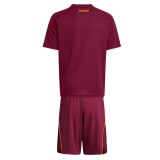 Kids AS Roma 25/26 Home Jersey and Short Kit