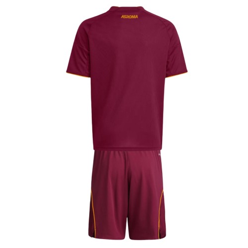 Kids AS Roma 25/26 Home Jersey and Short Kit