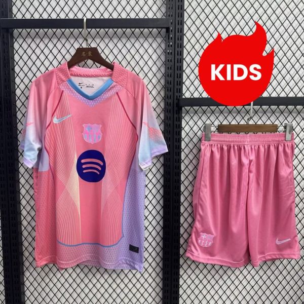 Kids Barcelona 25/26 Special Jersey and Short Kit
