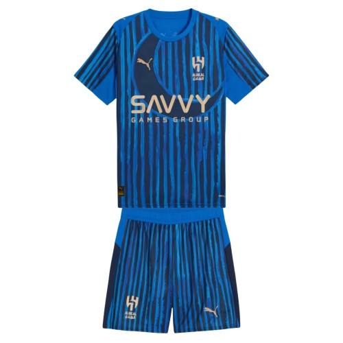 Kids Al Hilal SFC 25/26 CWC Home Jersey and Short Kit