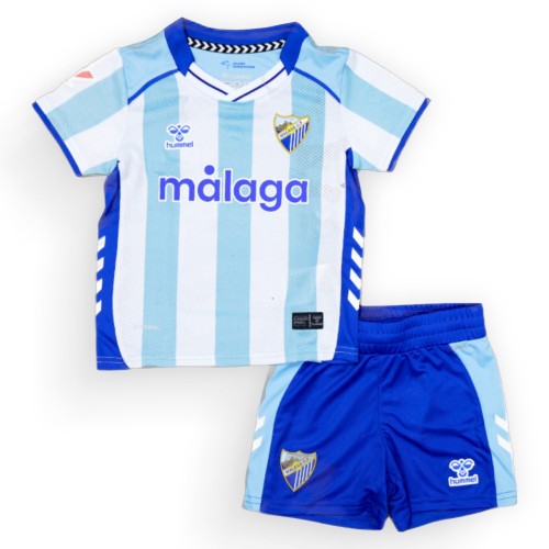 Kids Malaga CF 25/26 Home Jersey and Short Kit