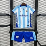 Kids Malaga CF 25/26 Home Jersey and Short Kit