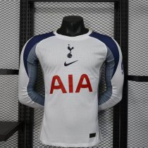 Player Version Tottenham Hotspur 25/26 Home Long Sleeve Authentic Jersey