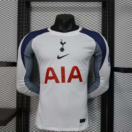 Player Version Tottenham Hotspur 25/26 Home Long Sleeve Authentic Jersey