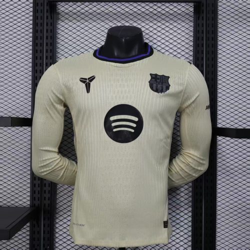 Player Version Barcelona 25/26 Away Long Sleeve Authentic Jersey
