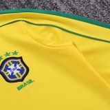 Kids Brazil 1998/2000 Home  Long Sleeve Retro Kit
