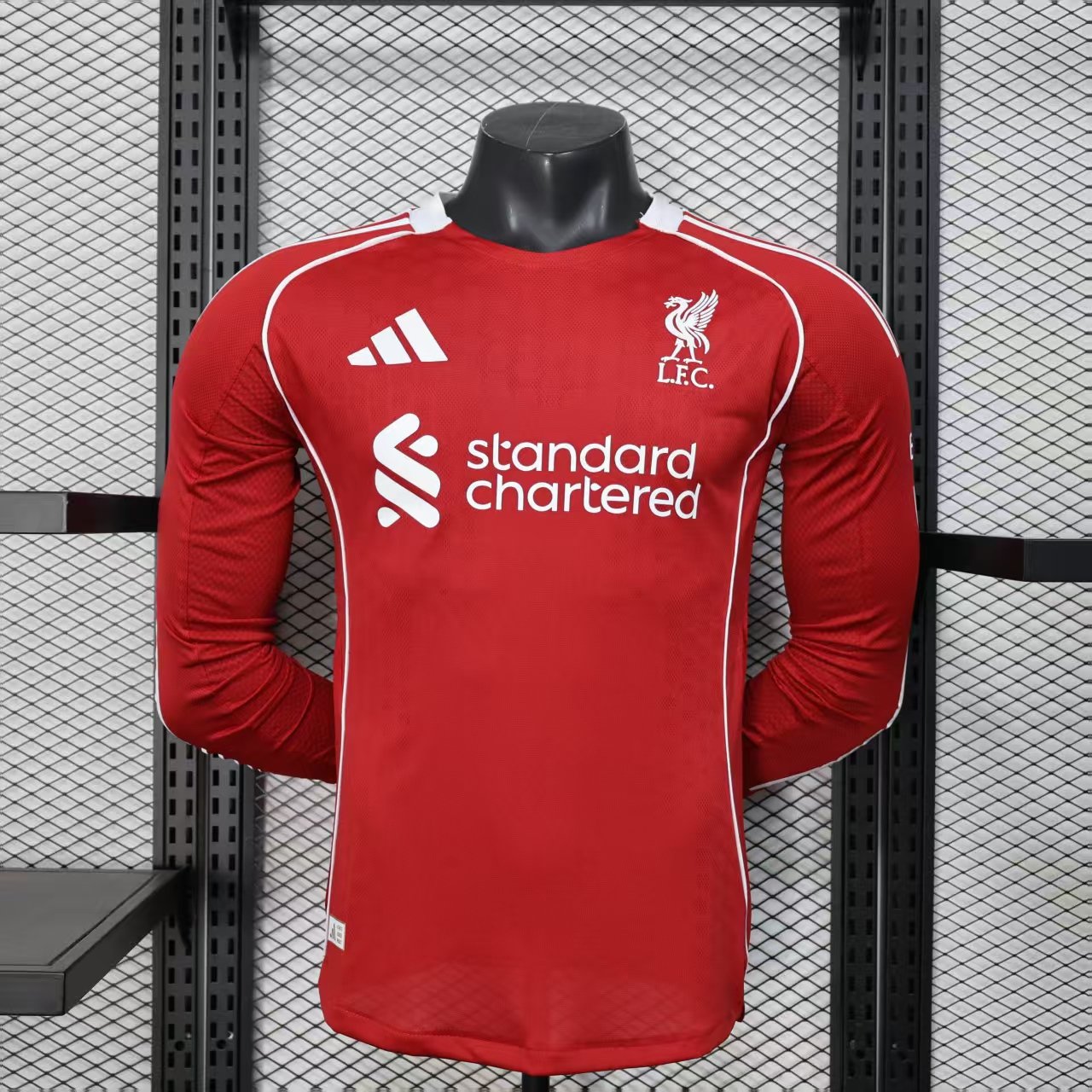 US$ 24.99 - Player Version Liverpool 25/26 Home Long Sleeve