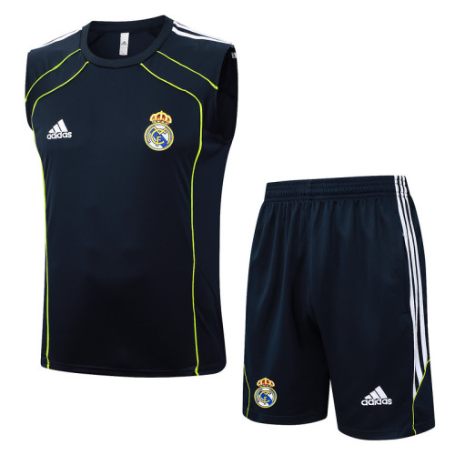 Real Madrid 25/26 Retro Sleeveless Jersey and Shorts Set D25116