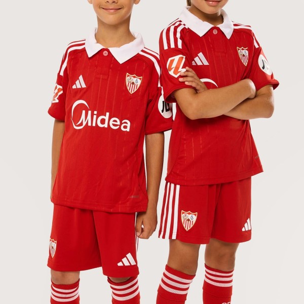 Kids Sevilla FC 25/26 Away Jersey and Short Kit