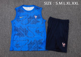 France 25/26 Sleeveless Jersey and Shorts Set D25136