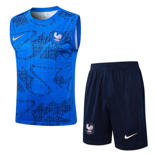 France 25/26 Sleeveless Jersey and Shorts Set D25136