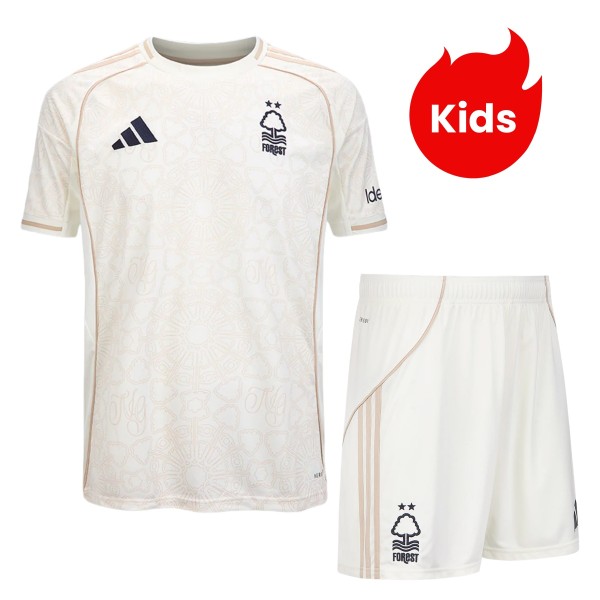 Kids Nottingham Forest 25/26 Away Jersey and Short Kit