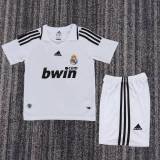 Kids Real Madrid 2008/2009 Home Retro Kit