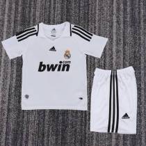 Kids Real Madrid 2008/2009 Home Retro Kit