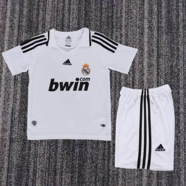 Kids Real Madrid 2008/2009 Home Retro Kit
