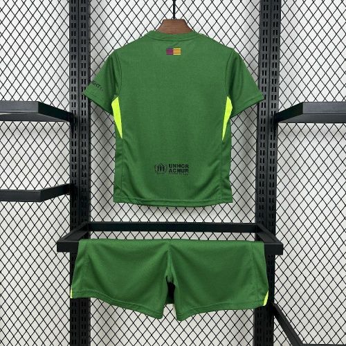 Kids Barcelona 25/26 Goalkeeper Jersey and Short Kit