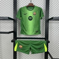 Kids Barcelona 25/26 Goalkeeper Jersey and Short Kit
