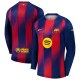 Thai Version Barcelona 25/26 Home Long Sleeve Jersey
