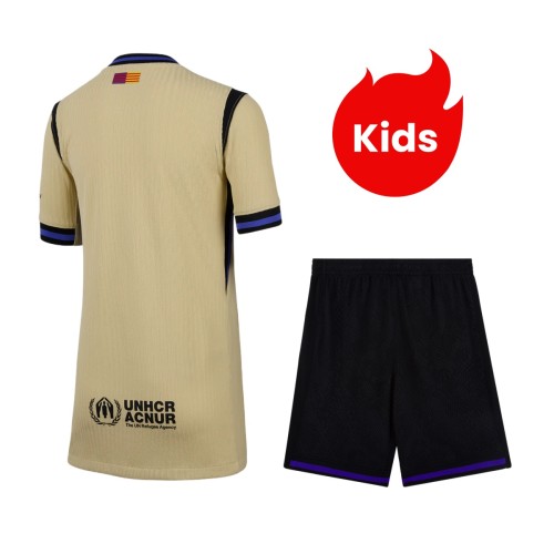 Player Version Kids Barcelona 25/26 Away Authentic Kit