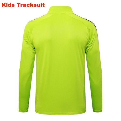 Kids Real Madrid 25/26 Retro Half-Zip Training Sweatshirt and Pants Set E2574