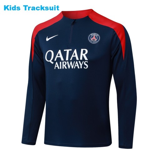 Kids PSG 25/26 Half-Zip Training Sweatshirt and Pants Set E2575