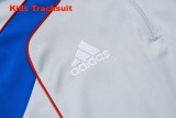 Kids Bayern Munich 25/26 Retro Half-Zip Training Sweatshirt and Pants Set E2582