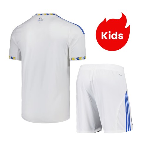 Kids Leeds United 25/26 Home Jersey and Short Kit