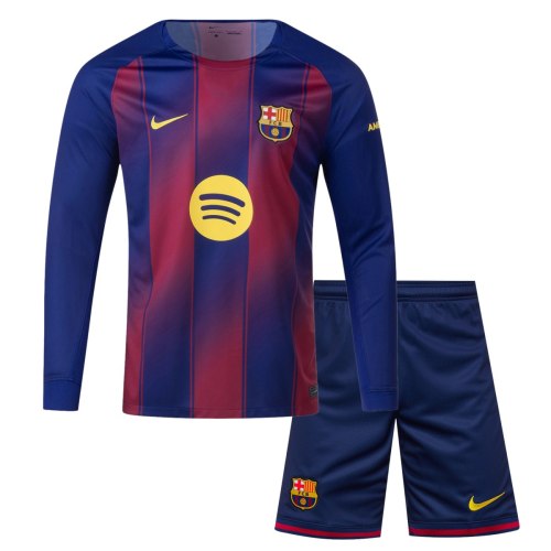 Barcelona 25/26 Home Long Sleeve Jersey and Short Kit
