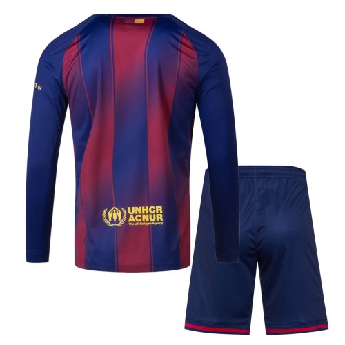 Barcelona 25/26 Home Long Sleeve Jersey and Short Kit
