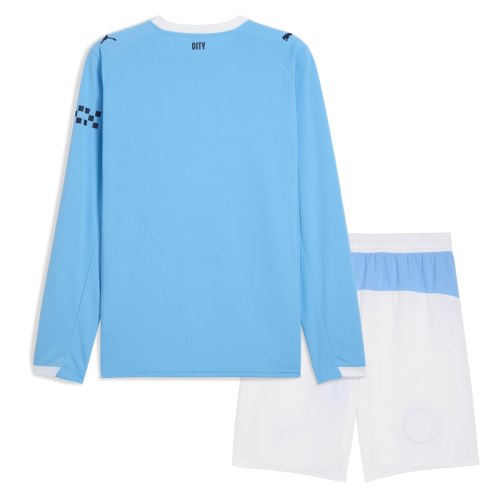 Manchester City 25/26 Home Long Sleeve Jersey and Short Kit
