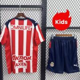 Kids Chivas 25/26 Home Jersey and Short Kit