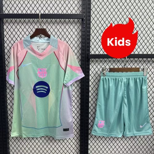 Kids Barcelona 25/26 Special Jersey and Short Kit