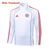 Kids Bayern Munich 25/26 Retro Half-Zip Training Sweatshirt and Pants Set E25109