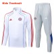 Kids Bayern Munich 25/26 Retro Half-Zip Training Sweatshirt and Pants Set E25109