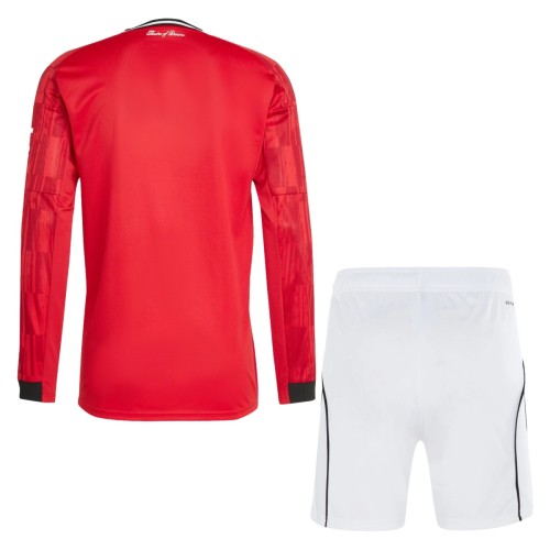 MUFC 25/26 Home Long Sleeve Jersey and Short Kit