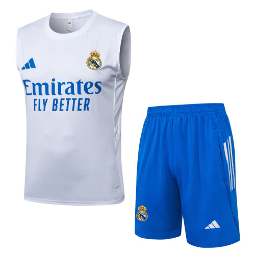 Real Madrid 25/26 Sleeveless Jersey and Shorts Set D25156
