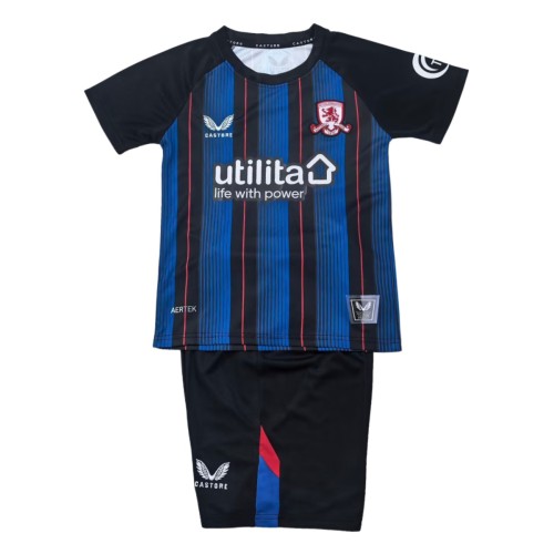 Kids Middlesbrough 25/26 Away Jersey and Short Kit