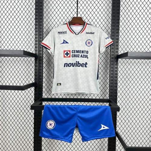 Kids Cruz Azul 25/26 Away Jersey and Short Kit