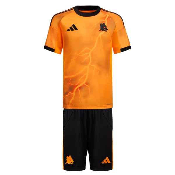 Kids AS Roma 25/26 Away Jersey and Short Kit