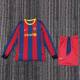 Kids Barcelona 2010/2011 Home Retro Long Sleeve Kit