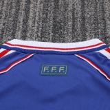 Kids France 1998 World Cup Home Long Sleeve Retro Kit