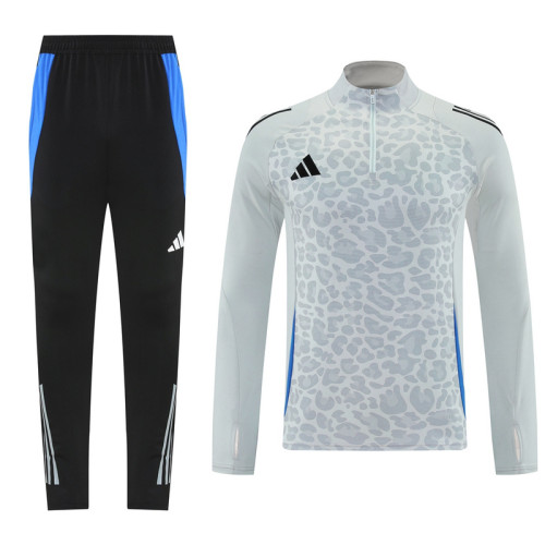 Men's 2025 Half-Zip Training Top and Pants Set AB08 - 4