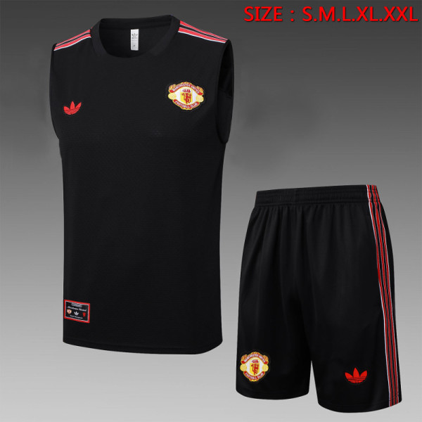 MUFC 25/26 Retro Sleeveless Jersey and Shorts Set D2540